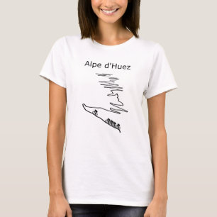 Alpe d Huez i Frankrike-cykling för manar och kvi T Shirt