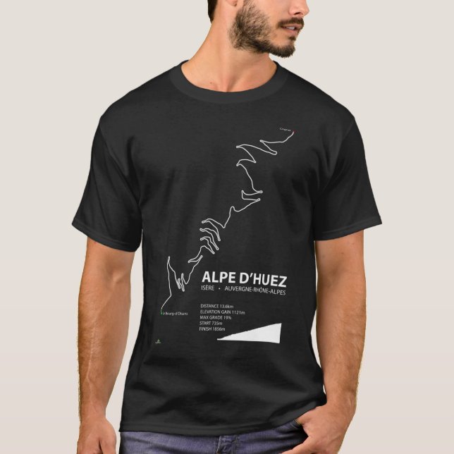 Alpe d&x27;Huez, Auvergne-Rhône-Alpes, Frankrike C T Shirt (Framsida)