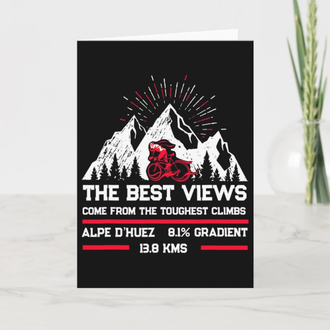 Alpe D'huez cykelberg Kort (Framsida)