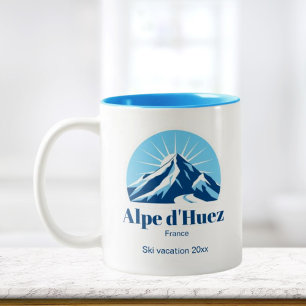 Alpe d'Huez Frankrike ski-semester mugg