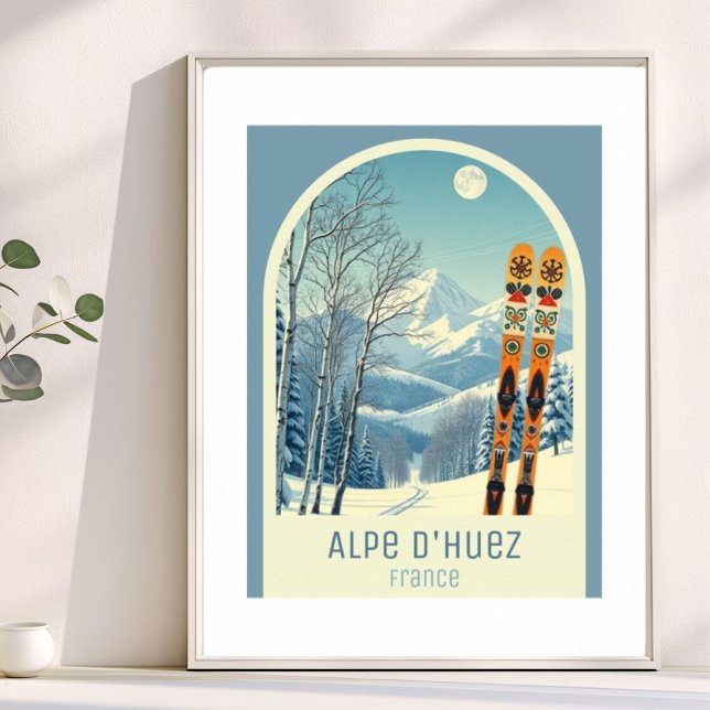 Alpe d'Huez Frankrike skidort  Poster (Skapare uppladdad)