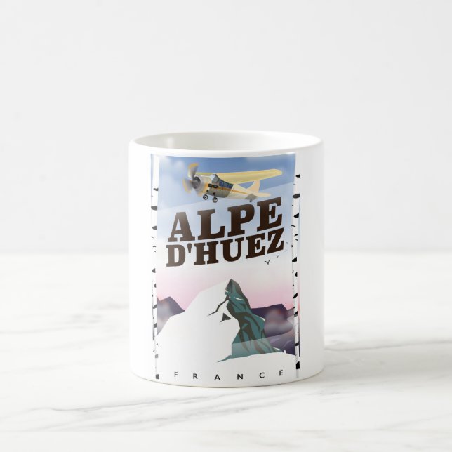 Alpe d'Huez, Frankrike skidresor affisch Kaffemugg (Center)