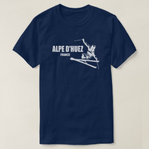 Alpe d'Huez Frankrike Skier T Shirt