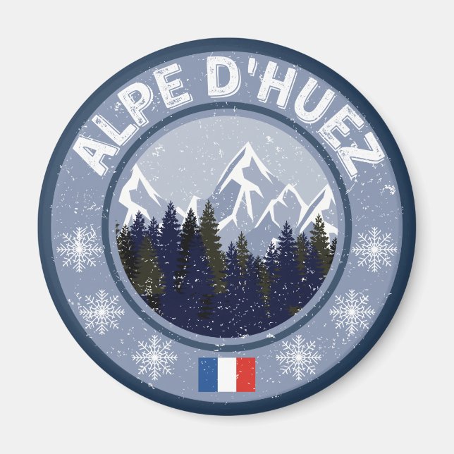 Alpe d'Huez Station de ski Magnet (Framsidan)