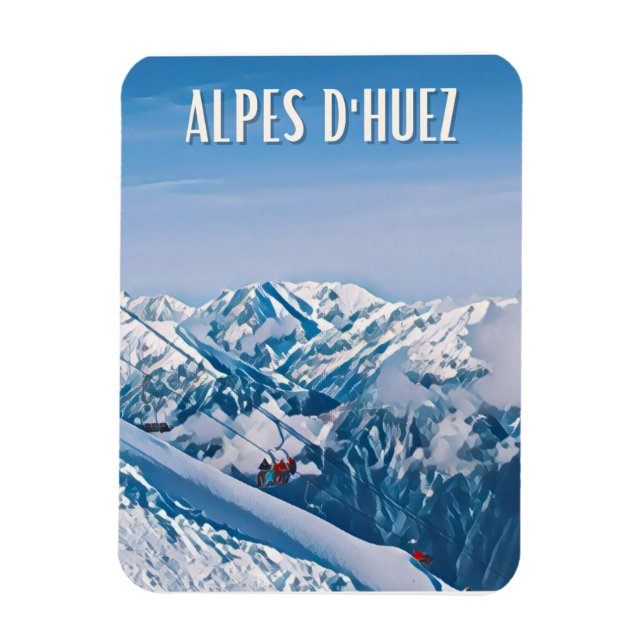 Alpe d'Huez Station de ski Magnet (Vertikal)