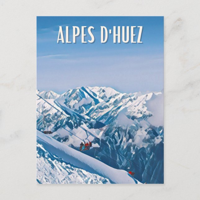 Alpe d'Huez Station de ski  Vykort (Framsida)