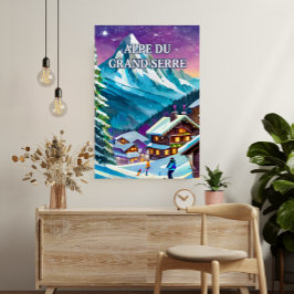 Alpe du Grand Serre : Panorama Alpin Poster