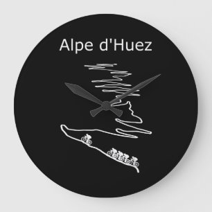Alpe Huez i Frankrike Cycling Design Manar Stor Klocka