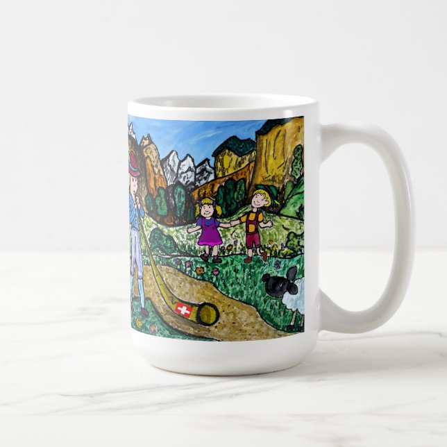 Alpen dans kaffemugg (Höger)