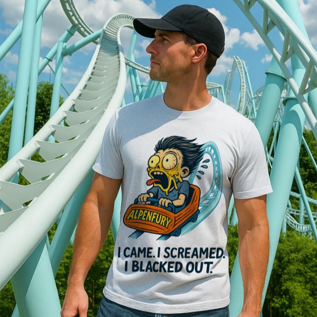 AlpenFury: Jag erövrade Beasten - Kanadas  T Shirt (AlpenFury shirt Canada’s Wonderland, I survived AlpenFury coaster tee, Canada’s Wonderland 2024 )