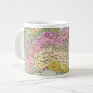 Alpenlander - Atlas Karta i Alpernorna Jumbo Mugg