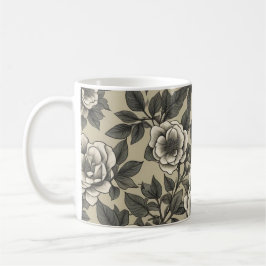 Alpenrose blommigt vintage mönster kaffemugg