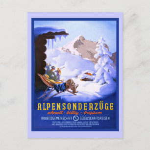 Alpensonderzuge Tyskland Vykort