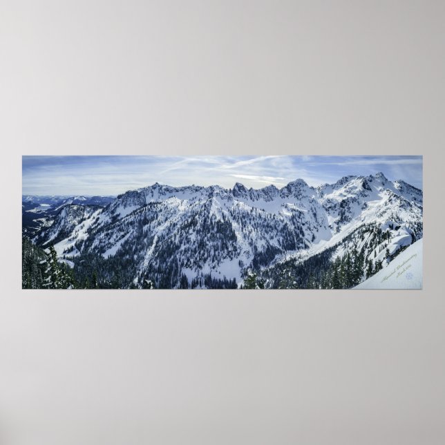 Alpental Backcountry Panorama Poster (Framsidan)