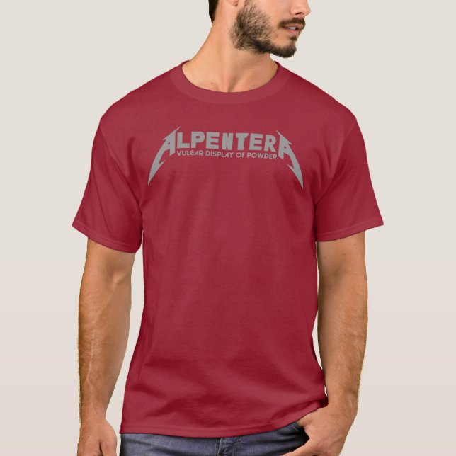 Alpentera grå färglogotyp! t-shirt (Framsida)