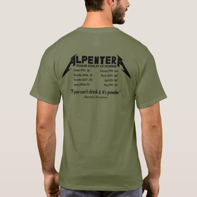 Alpentera Underbarare Hits Shirt! T-Shirt (Baksida)