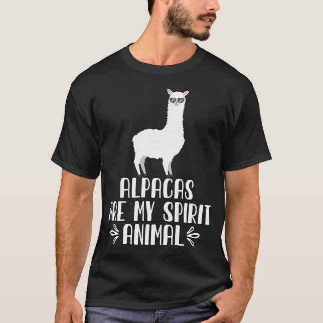 Alperna är mitt andliga djur t shirt (Framsida)