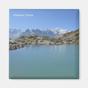 Alperna för gummilackaBlanc Chamonix fransk Magnet