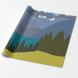 Alperna Mountain Sjö Presentpapper
