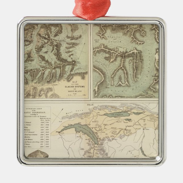 Alpernaglaciärsystem Julgransprydnad Metall (Framsidan)