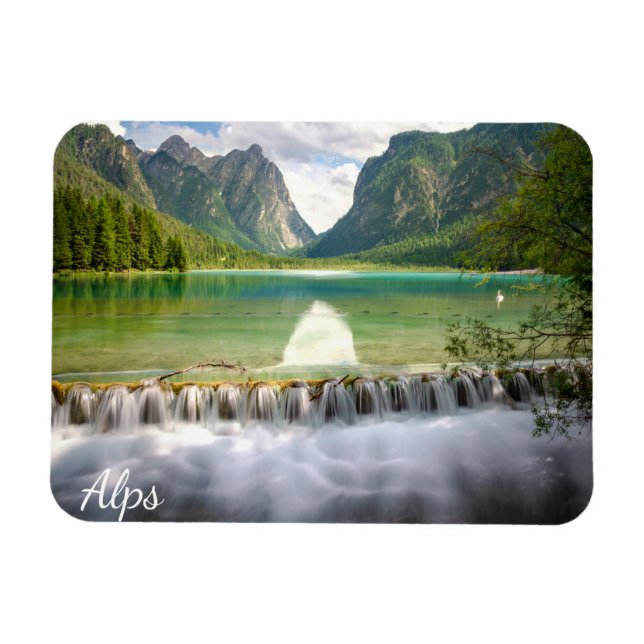 Alpernas Italien Dolomites Magnet (Horisontell)