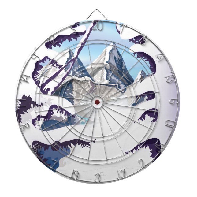 Alpernor för fransk piltavla (Framsidan)