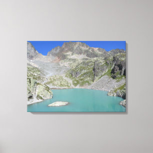 Alpernor för Lac Blanc-Fransk Canvastryck
