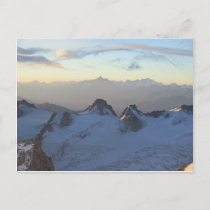 Alpernor sunrise Chamonix Vykort