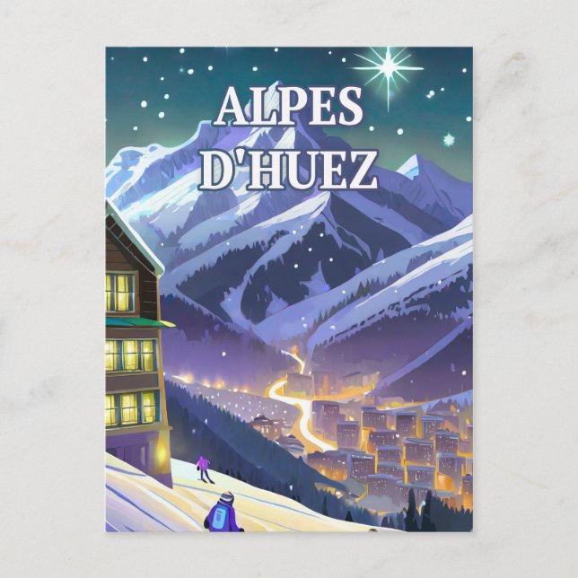 Alpes d'Huez : Ascension Éblouissante au Cœur des  Vykort (Framsida)