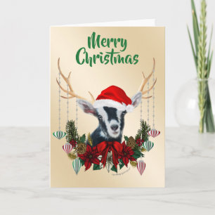 Alpgoat Kid - jultomte Kort