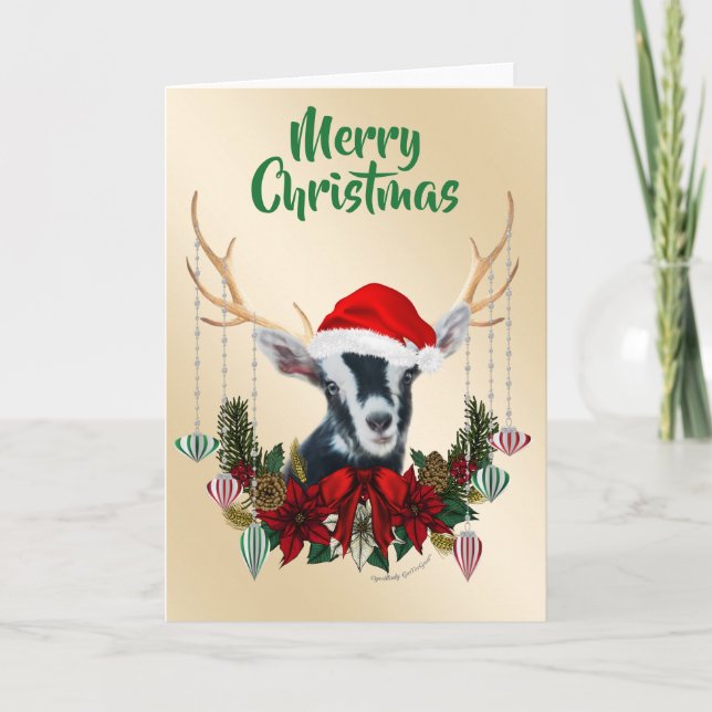 Alpgoat Kid - jultomte Kort (Framsida)