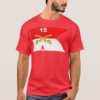 Alpha A Troop 15:e Cavalry Guidon X T Shirt