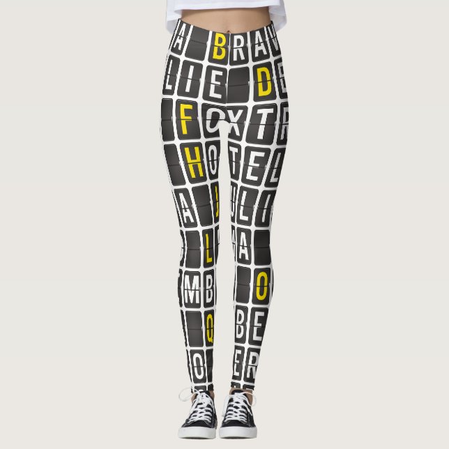 Alpha-Bravo-Charlie Leggings (Framsida)