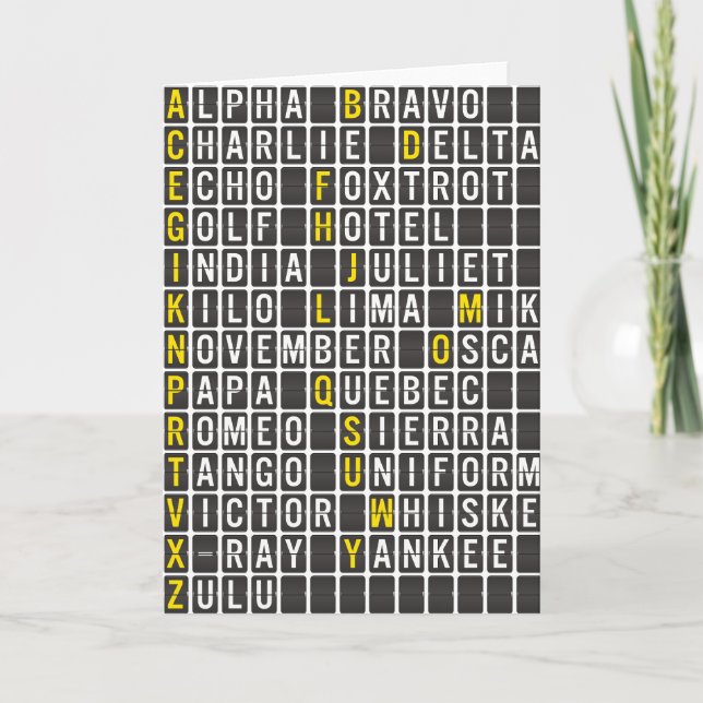 Alpha-Bravo-Charlie Tack Kort (Framsida)