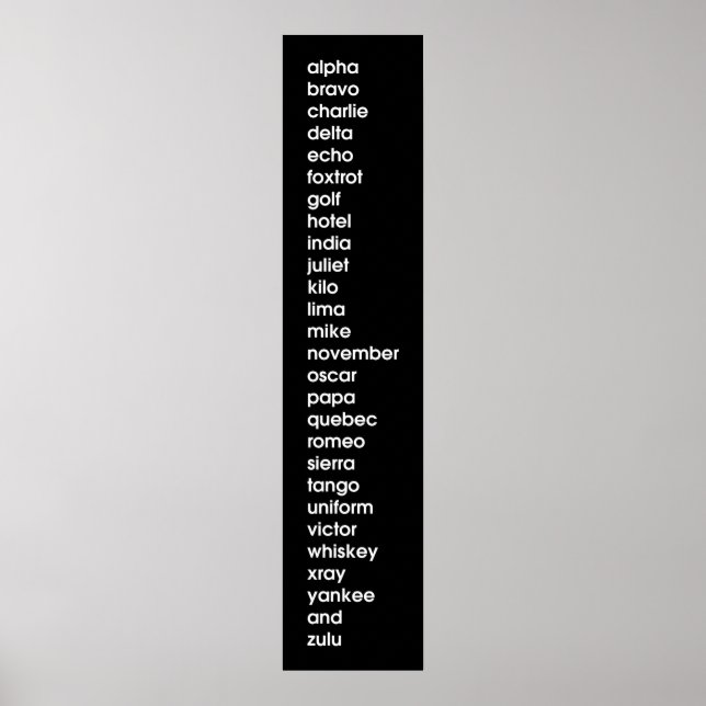 Alpha Bravo Charlie's av Leslie Peppers Poster (Framsidan)