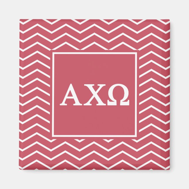Alpha Chi Omega | Chevron Mönster Magnet (Framsidan)