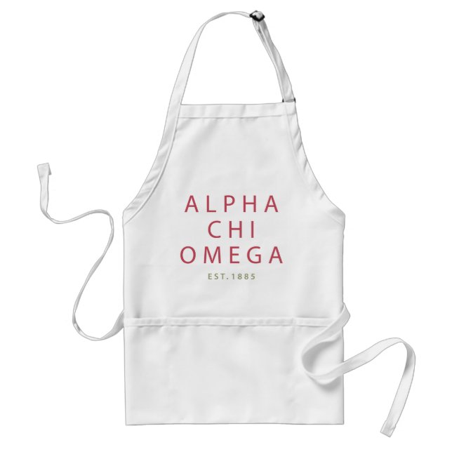Alpha Chi Omega | Est. 1885 Förkläde (Framsidan)