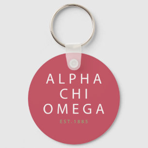 Alpha Chi Omega Est.1885 Nyckelring