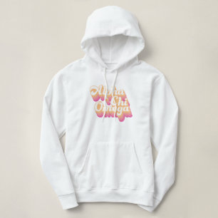 Alpha Chi Omega Groovy-skript T Shirt