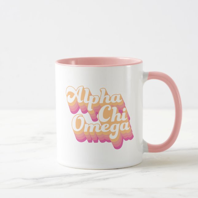 Alpha Chi Omega | Groovy stil Mugg (Höger)