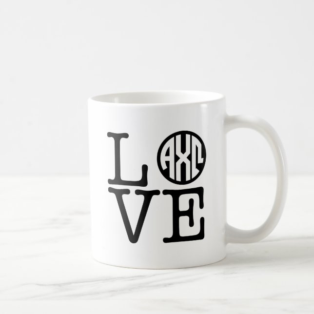 Alpha Chi Omega | Kärlek Kaffemugg (Höger)