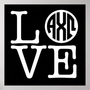 Alpha Chi Omega KÄRLEK Poster