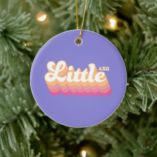 Alpha Chi Omega Lite Julgransprydnad Keramik
