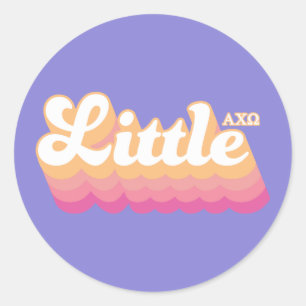 Alpha Chi Omega Lite Runt Klistermärke