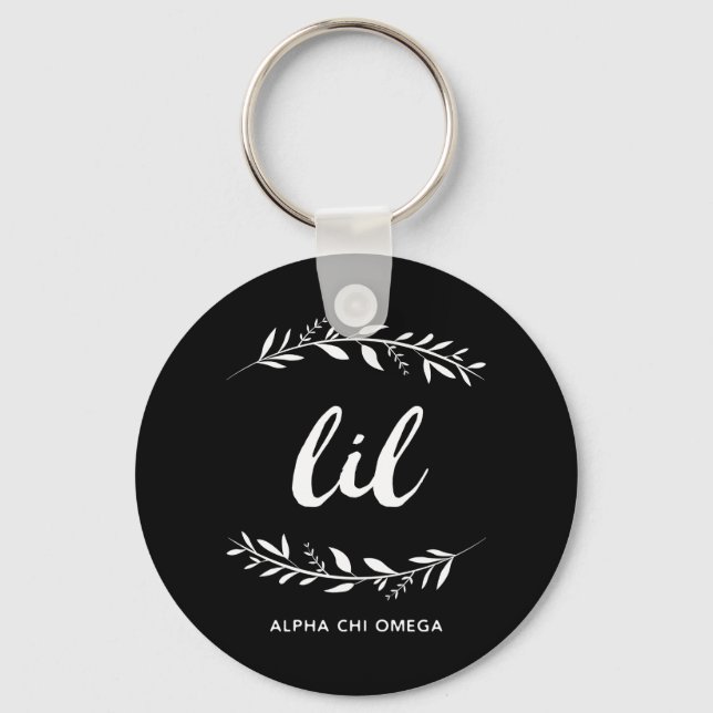 Alpha Chi Omega | Liten krans Nyckelring (Framsida)