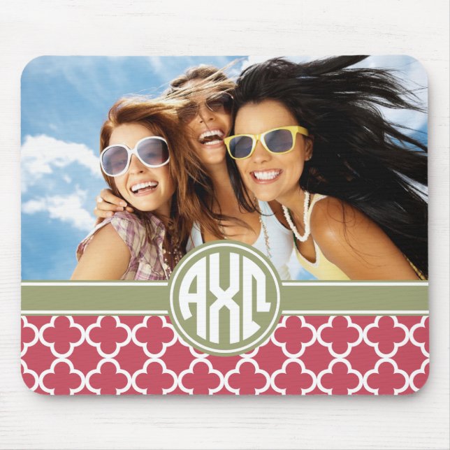 Alpha Chi Omega | Monogram och Foto Musmatta (Framsidan)