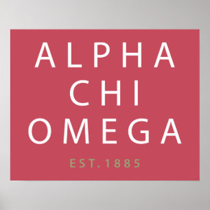 Alpha Chi Omega Öst. 1885 Poster