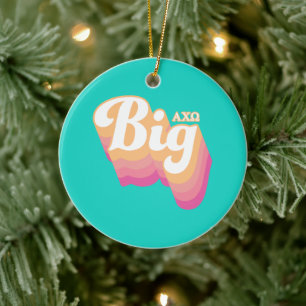 Alpha Chi Omega Stor Julgransprydnad Keramik