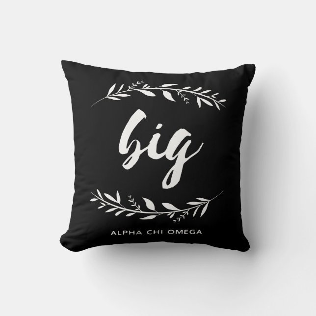 Alpha Chi Omega | Stor krans Kudde (Framsida)