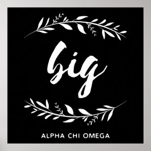 Alpha Chi Omega Stor krans Poster